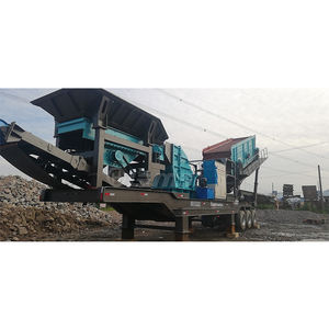 100-200 T/H Rad Mobile Prall brecher anlage, tragbare Stein-und Stein zerkleinerung maschine - Product Image 5