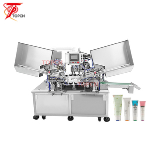 Machine de remplissage et de scellage de tubes pour crème solaire double station, lotion corporelle, crème pour le visage, fond de teint liquide - Product Image 1