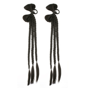 Otras extensiones de cabello trenzado, coleta larga de rastas, hechas a mano con hilo resistente al calor para Miss Style - Product Image 1