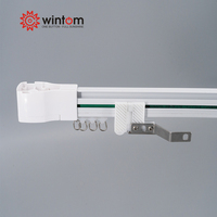 WINTOM Mini Sistema de Riel Curvo Motorizado para Cortinas con Controlador Inteligente Bluetooth para Cocina, Sala de Estar y Oficina