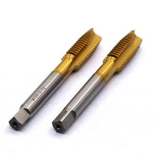 ดอกต๊าปเกลียวขวา Amony HSS Cobalt 5% TiN/TiAIN เคลือบผิว สำหรับงานกลึงเหล็ก/สแตนเลส ขนาด M35 ฟลูต/ปลายแหลม/ตรง แบบเมตริก - Product Image 3