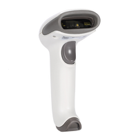 Escáner de Código QR Portátil, Lector de Códigos de Barras 1D 2D USB Láser CMOS, Escáner con Cable para Sistemas POS