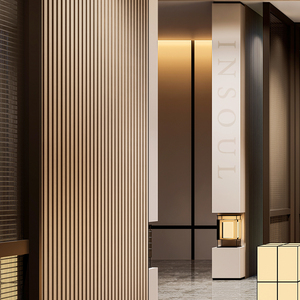 Waterproof WPC Wood Grain Board for <strong>Interior</strong> Walls for Hotels Offices Dining Areas Schools Hospitals Living Rooms <strong>Halls</strong> Gyms - Product Image 4