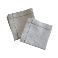 Serviettes en lin de style japonais et coréen, couleur unie, serviettes de thé, sets de table, serviettes en tissu à franges, directement de l'usine