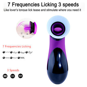 2024 Mini wanita Vibrator lidah jilat stimulasi klitoris mainan seks puting Vibrator lidah hisap terbaik untuk wanita dewasa - Product Image 5