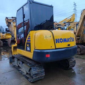 Mini-excavatrice hydraulique Komatsu PC56-7 d'occasion, 5 tonnes, excavatrice sur chenilles d'origine japonaise, godet de 0,22 m - Product Image 3