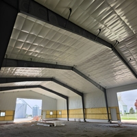 Stahlkonstruktion Lagerhalle Maschinenhaus für Geräteaufbewahrung Reparaturbereich Stahlbau Vorgefertigtes Haus