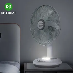 DP 16 inch Rechargeable table fan with LED light