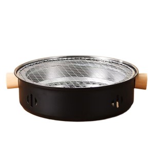 เตาถ่านพกพาพร้อมด้ามจับไม้ สำหรับย่างบาร์บีคิวในร่มและกลางแจ้ง เหมาะสำหรับการตั้งแคมป์และการทำอาหาร - Product Image 2