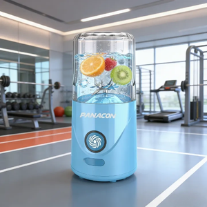 เครื่องปั่นน้ำผลไม้พกพาไร้สาย USB ขนาด 260 มล. ใบมีด SUS304 2 ใบ ปลอดสาร BPA ป้องกันการรั่วซึม ปรับความเร็วได้ ใช้บดน้ำแข็งได้ เหมาะสำหรับใช้งานกลางแจ้ง - Product Image 2