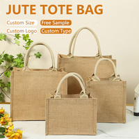 Sacs en toile de jute réutilisables, écologiques, durables, pour mariage, épicerie, mode, pratiques, personnalisables