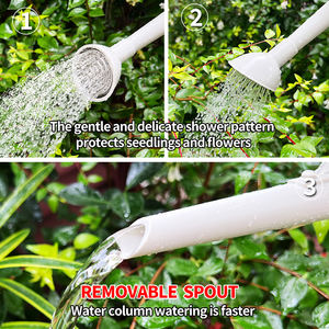 Regadera de Plástico de 1800 ml para Interiores y Exteriores y Botella de Spray de 360 ml para Plantas de Interior, Suculentas, Cactus, Plántulas y Bonsáis - Product Image 5