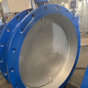 Vanne papillon en acier au carbone à ventilation pneumatique D641W-6C, résistante aux hautes températures, pour les conduits de gaz de combustion, les conduits de chauffage et la poussière - Product Image 2