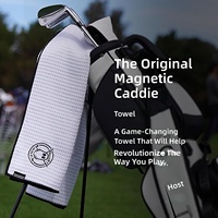 Handuk Golf Magnetik Caddie Microfiber Waffle Weave Ultra Serap dan Sejuk 18 x 40 untuk Tas Golf, Troli, dan Klub Golf