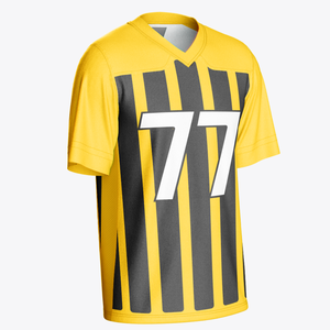 Новая футболка с вышивкой для мужчин, футболки для американского футбола на заказ - Product Image 5