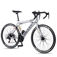 Vélo de route aérodynamique 700C, 21 vitesses, acier haute teneur en carbone, vélo de course, roue haute performance 40 mm