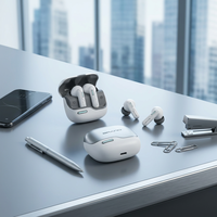 Audífonos Intrauditivos TWS con Cancelación Activa de Ruido S52, 4 Micrófonos, ENC, Resistentes al Agua, Indicador LED de Batería, Aplicación Heylink Audio