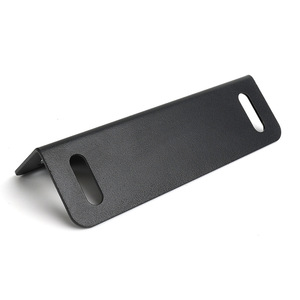 Soporte de esquina metálico en forma de L 5x5x13 negro, conector de herrajes duradero para muebles, para soporte de estructura de cama - Product Image 3