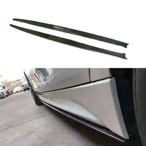 สเกิร์ตข้างคาร์บอนไฟเบอร์แท้แบบขัดเงาสำหรับรถ BMW ซีรีส์ 3 รุ่น F30 F35 ปี 2011-2016 พร้อมปีกข้าง ติดตั้งง่าย - Product Image 1