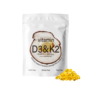 Oem Lifeworth Private Label Veganistische Softgel Capsules 5000iu Vitamine D3 K2 2:1 Formule Voor Verbeterde Bot Gezondheidszorg Supplement - Product Image 1