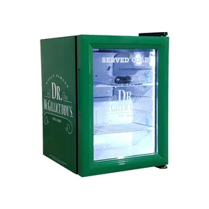 Meisda SC21 Puerta de vidrio comercial Bebida energética Cerveza 21L Mini Encimera Pantalla Nevera