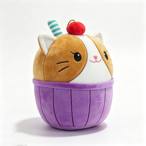 Peluche chat personnalisée sur le thème des desserts, peluche chat cupcake, peluche chat sur le thème de la nourriture, adorable peluche chat sur le thème des desserts - Product Image 1