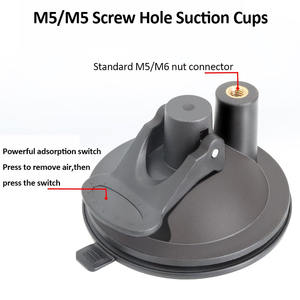 PU ตัวดูดกระจกหน้าแดชบอร์ดที่ยึด68มม. ยึดจับฐานถ้วยดูดพร้อม M6 M5เกลียวหญิง - Product Image 4