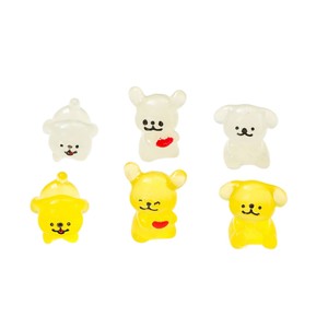 <b>Rainbow</b> <b>Candy</b> DIY Creative Studio Resin Puppy Keychain Glow In Dark Mini Figurine For Home Decoration Desktop Ornament - Product Image 5
