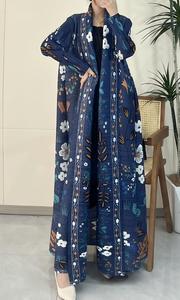 Miyake <strong>Open</strong> <strong>Abaya</strong> 2026 Pleated Large Size Modest Coat Style Long Robe Pour Femme Casual Muslim Elegent Abayas Designing Clothes - Product Image 3