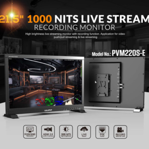 Moniteur de diffusion en direct Lilliput 21,5 pouces 1000 nits haute luminosité avec fonction d'enregistrement et de <span class=keywords><strong>streaming</strong></span> push-pull - Product Image 2