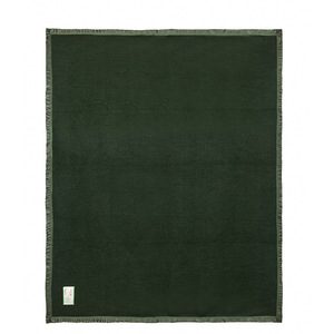 Customized Cashmere Blanket Woolen Warm Blanket Emergency Relief Camping <strong>Dark</strong> <strong>Green</strong> - Product Image 1