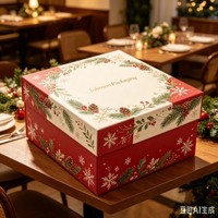 Boîte cadeau pliante de luxe faite à la main avec couvercle magnétique, en carton et ruban, finition brillante ou mate