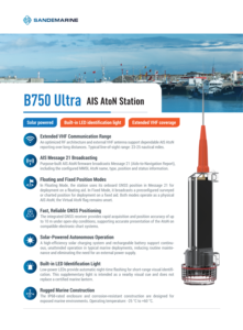 Sandemarine Nuovissima Stazione AIS AtoN B750Ultra a Energia Solare, Messaggio 21, Ausili di Navigazione Marittima, Posizione GPS, Sicurezza delle Navi - Product Image 4