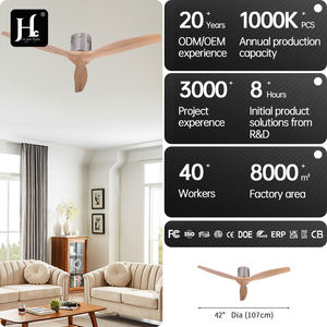 Ventilateur de plafond décoratif LED intelligent à 3 pales en bois moderne de 52 à 60 pouces avec télécommande Bldc, vente chaude - Product Image 4