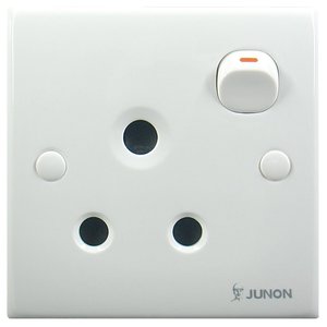 JUNON Hot Bán 13A <span class=keywords><strong>3</strong></span> <span class=keywords><strong>Pin</strong></span> Electric Tường Chuyển Sang và <span class=keywords><strong>Socket</strong></span> với Neon - Product Image 4