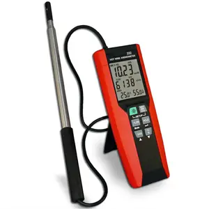 Yüksek doğruluk hava hızı akış sıcaklığı sıcak tel anemometre rüzgar ölçer anemometre dijital anemometre