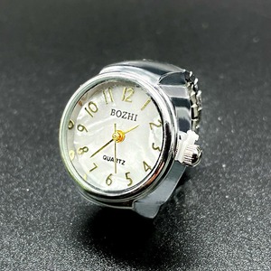 Orologio ad Anello Classico con Numeri, in Lega Oro e Argento, al Quarzo, con Cinturino Elastico in Acciaio Inossidabile, Regalo per Matrimoni e Studenti - Product Image 6