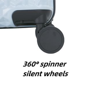 Juego de equipaje de viaje de 360 grados de marca personalizada, maleta rígida de ABS y PC con ruedas, bolsa de maleta unisex - Product Image 4