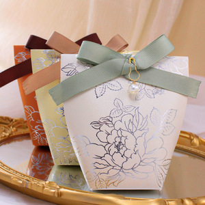 Kotak Permen Pernikahan Kosong Warna Beige Bahan Kertas Harga Grosir Murah dari Produsen Cina CSMD untuk Permen Pesta - Product Image 1