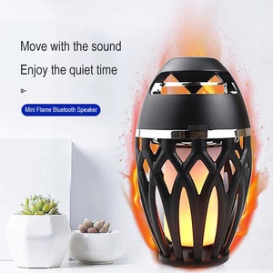 Outdoor Ipx 4 Waterproof <b>Speaker</b> Home Portable LED Holiday <b>Speaker</b> <b>Wireless</b> Flame <b>Speaker</b> For Patio Garden Camping - Product Image 5