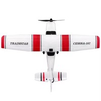 Couleur blanche 200 mètre distance de contrôle avant roulement 2.4G 3 canaux télécommande planeur avion avec lumière led