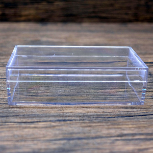 กล่องเก็บของพลาสติกใสขนาดครอบครัวพร้อมฝาปิดภาชนะทรงสี่เหลี่ยมสำหรับใส่เครื่องประดับของใช้ขนาดเล็ก - Product Image 5