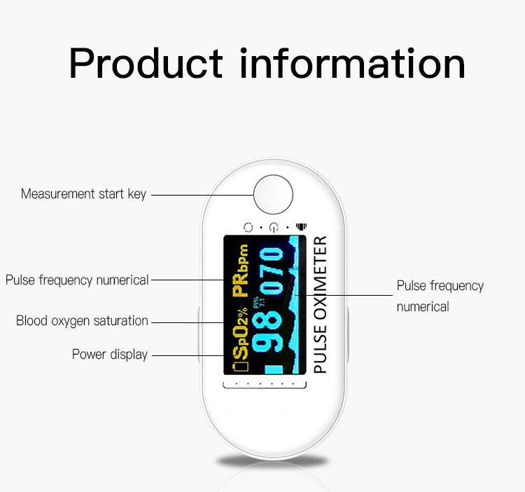 MS23 small mini portable finger clip pulse oximeter blood oxygen saturation monitor