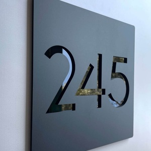 Wholesale Customized House Number Letters Sign Office Name Apartment Room <b>Door</b> Number <b>Plates</b> Address Plaques - Product Image 5