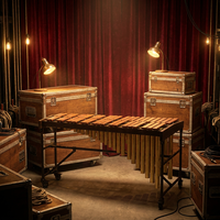 DFTF Pioneer Series Portable Wood Marimba 4 Octave C3-C7 Foldable Ergonomic Design for Music Education