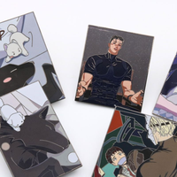 Pin Enamel Keras Anime Kustom, Bros Logam Kartun yang Dipersonalisasi, Pin Enamel Lapel Kustom, Pin Enamel Anime