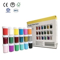 Visofree — ensemble de peinture acrylique pour enfants, étiquette privée, 22ml, sans toxique, fluide, art, vente en gros