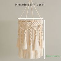 Nouvel abat-jour tissé bohème de style nordique, fait main en corde 100% coton, respirant et antistatique, pour applique murale, accessoires pour la maison