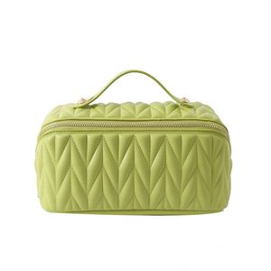 Bolsa de Maquillaje de PU de Gran Capacidad para Mujer, Venta Caliente |   Organizador de Viaje de Moda |   Estuche Cosmético con Diseño de Almohada Personalizado - Product Image 2