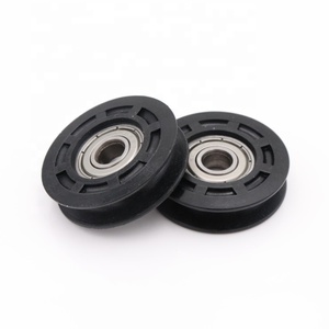 Rodamiento de rodillos para puerta corredera de plástico PA6 de 8*40,5*10mm, rodamiento recubierto de nailon 608 ZZ, poleas de ventana de nailon, ruedas de rodillos - Product Image 3